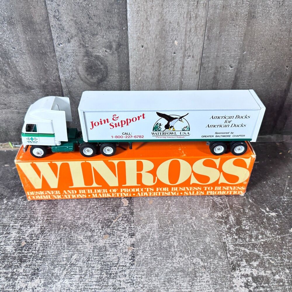 Winross A&S Trucking Services Waterfowl USA Tractor Truck & Trailer 1/64 Diecast